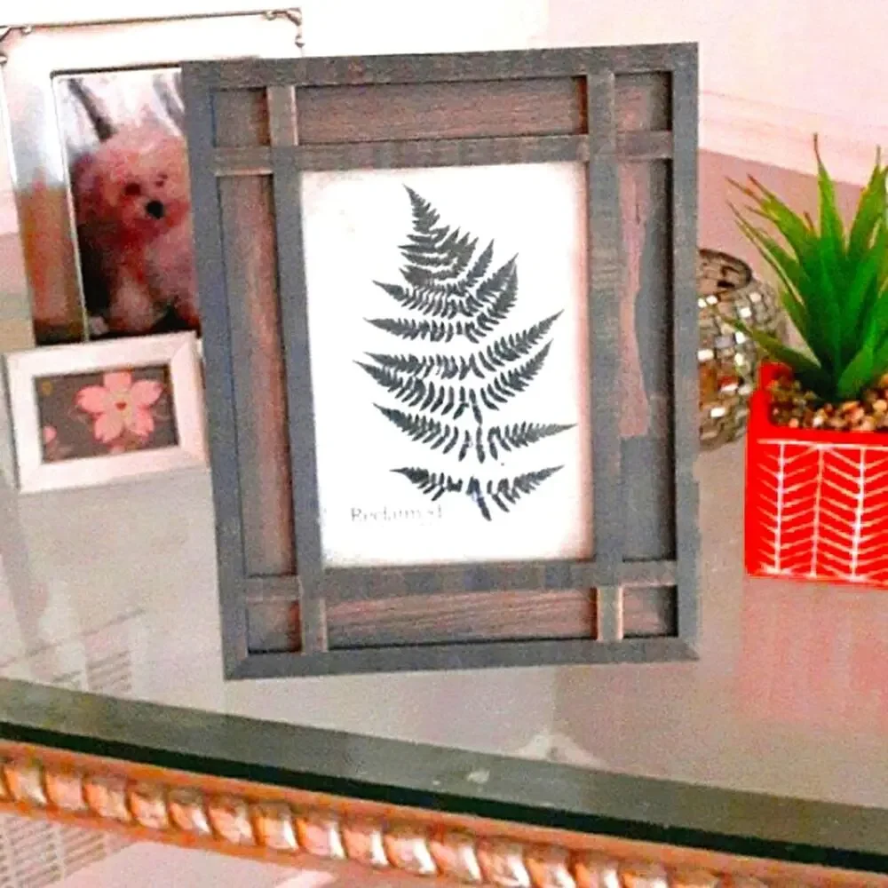 Wood Picture Frame 5×7 Brown French Country Cottagecore Modern Farm Rustic Table